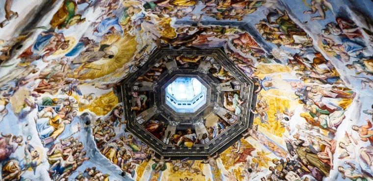 Dome frescoes by Vasari and Zuccari